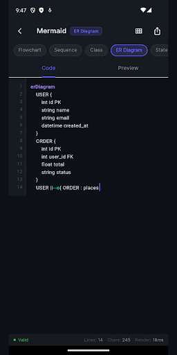 Diagram Maker: Flow & ERD screenshot 5